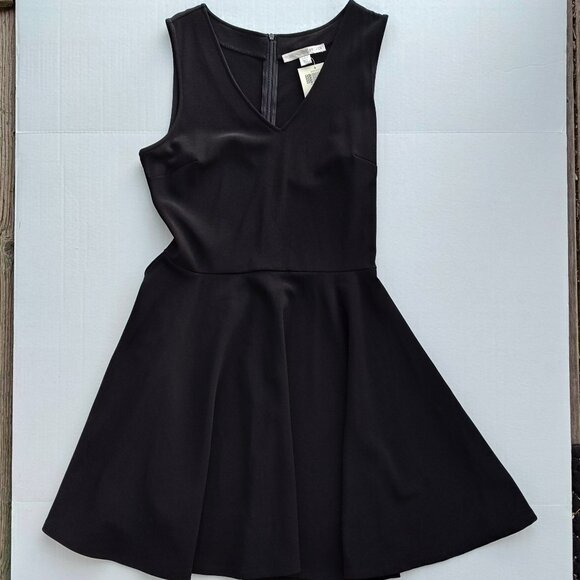 Boston Proper New Fit and Flare Beyond Travel Dress Black Size 10 - Picture 1 of 6